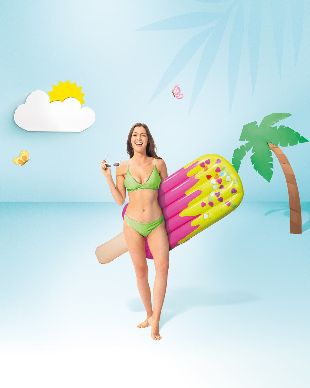 Intex 58766 Gökkuşağı Buz Şeker Yatak 191 cm