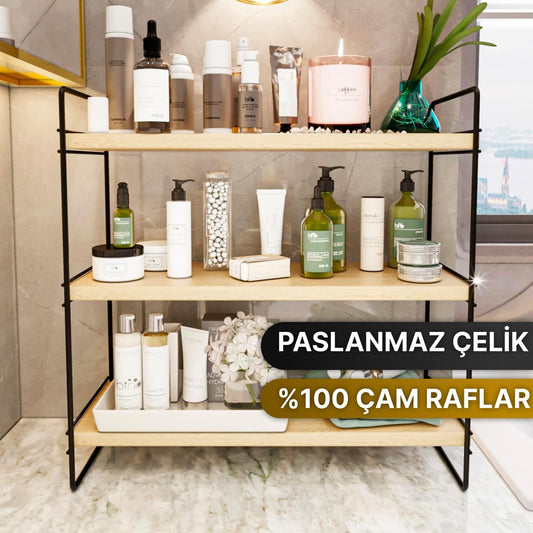 Bino Masa Üstü Düzenleyici Organizer Mutfak-Banyo Rafı Kitaplık