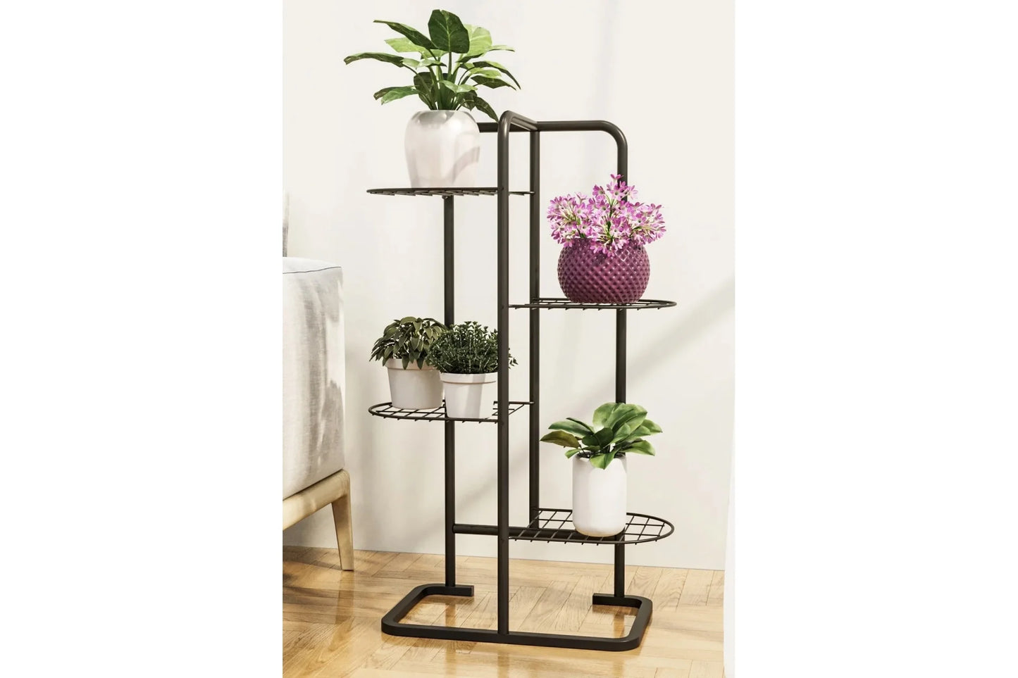 Bino Metal Saksı Standı, 4 Katlı