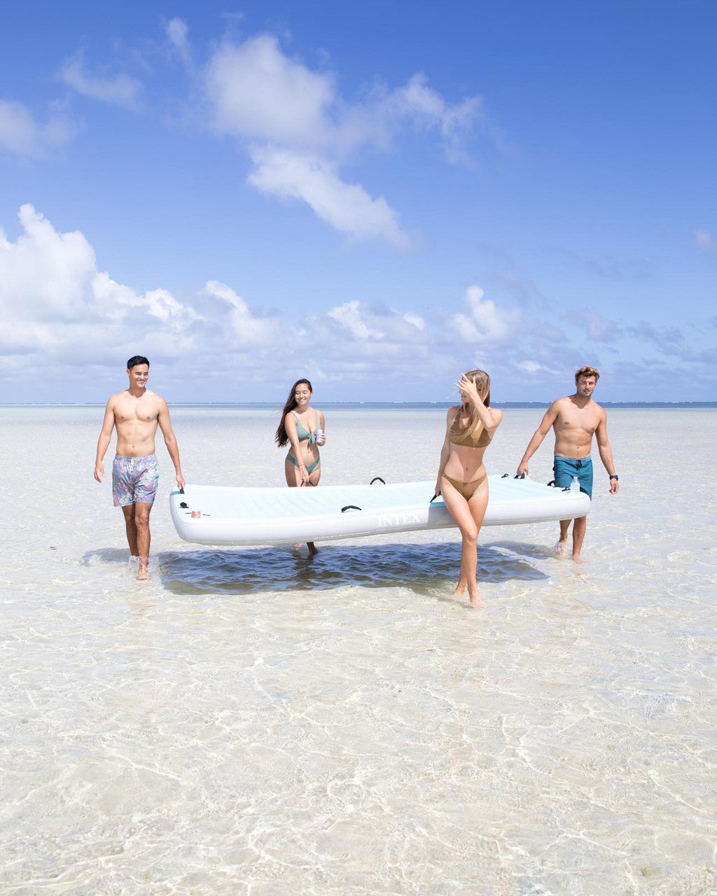 Intex 56289 Luks Tutunmalı Ada Yatak 310x183cm