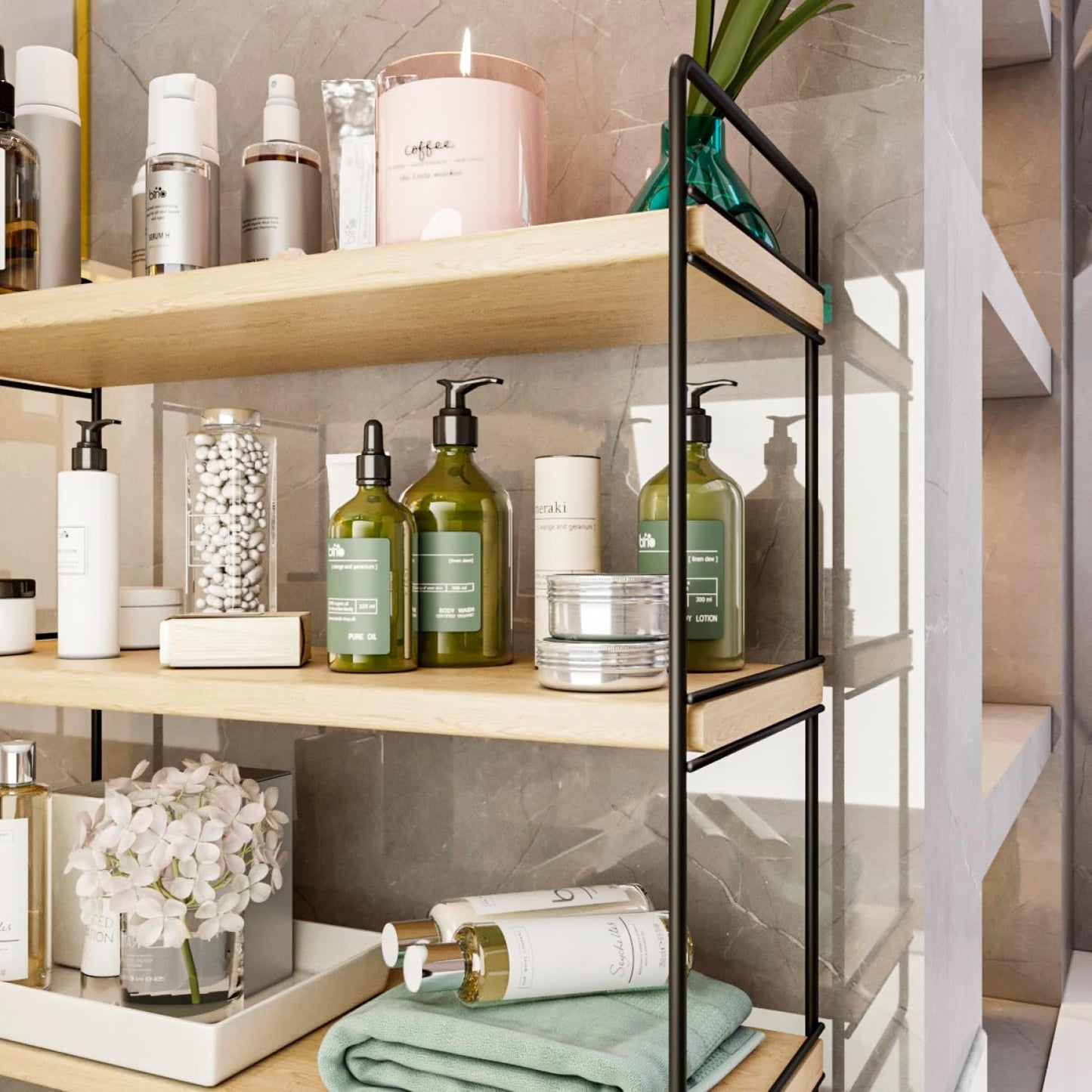 Bino Masa Üstü Düzenleyici Organizer Mutfak-Banyo Rafı Kitaplık