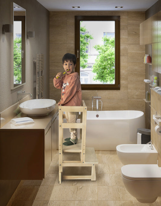 Montessori Ahşap Öğrenme Kulesi