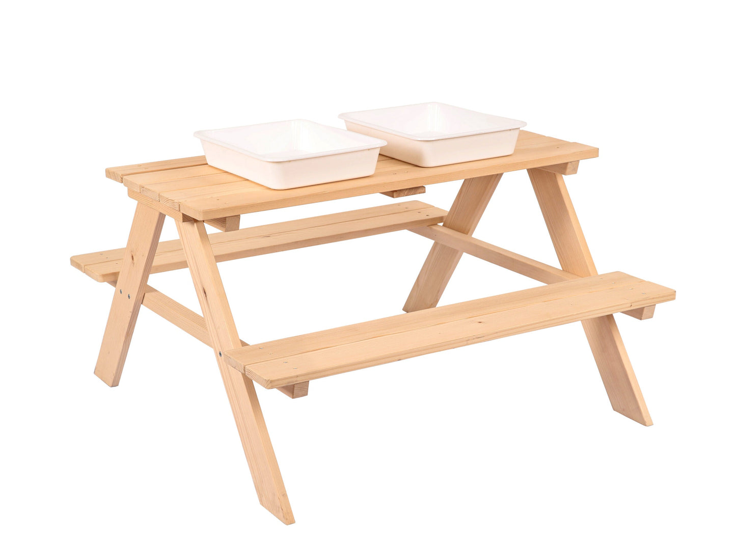 Dış Mekan Plastik Hazneli Çocuk Piknik Masası ve Oturağı