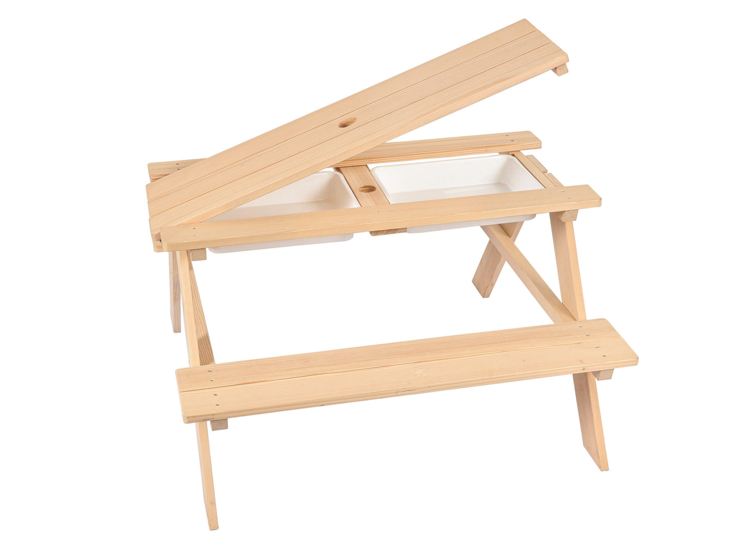 Dış Mekan Plastik Hazneli Çocuk Piknik Masası ve Oturağı