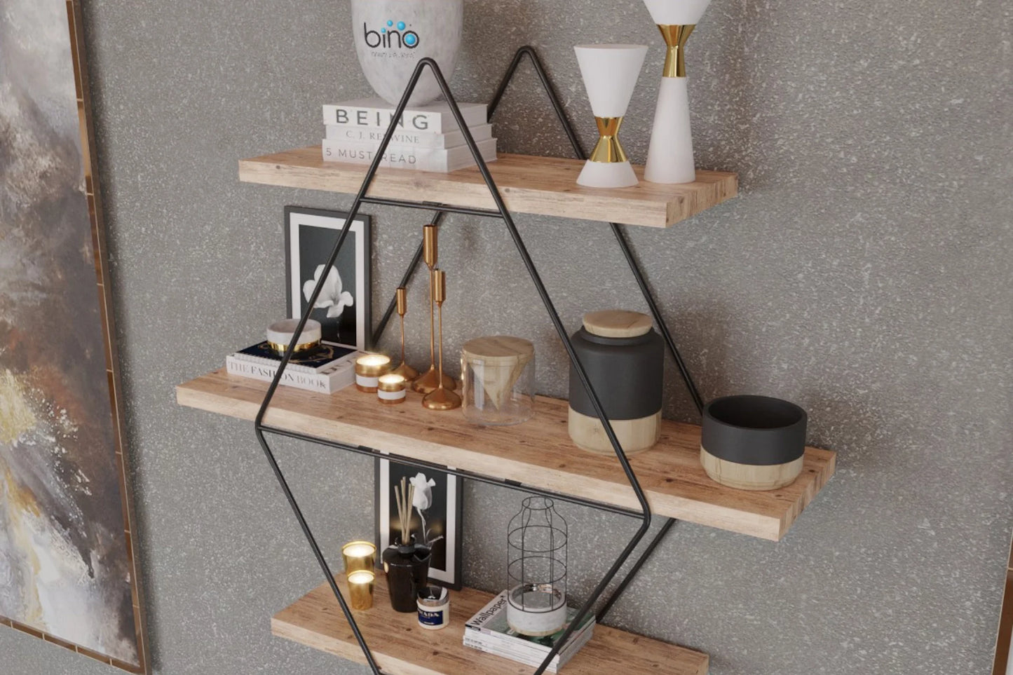 BİNO BÜYÜK BOY PRİZMA MUTFAK BANYO RAFI, SİYAH